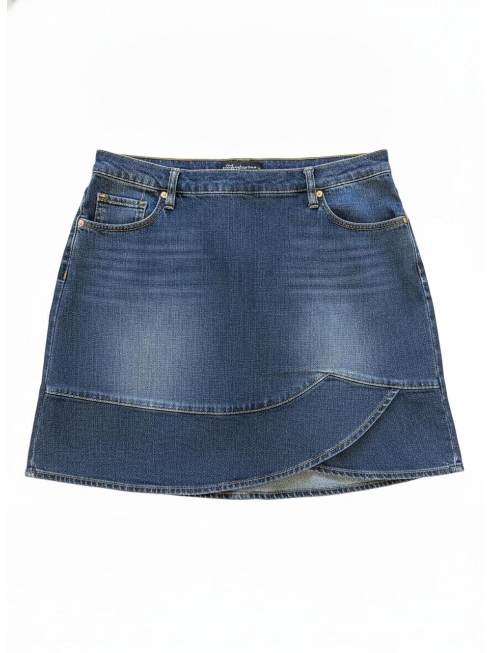 2000s Y2K No Boundaries Jean Mini Skirt